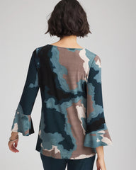 Chico's Outlet - Travelers™ Crystal Flounce Sleeve Tunic