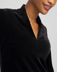 Chico's Outlet - Travelers™ Velvet V-Neck Kimono Sleeve Top