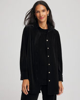 Chico's US - Travelers™ Velvet Button-Down Shirt