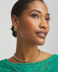 Chico's Outlet - Golden Beaded Necklace