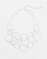 Chico's / Short Silvertone Multi-Strand Link Necklace