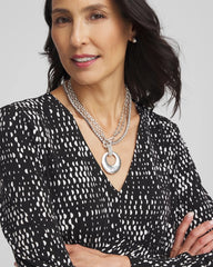 Chico's For Sale - Silver Tennis Necklace