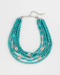 Chico's Online - Turquoise Multistrand Bib Necklace