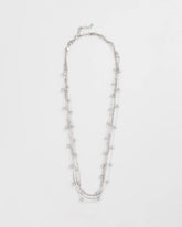 Chico's Sale - Multistrand Beaded Silvertone Necklace