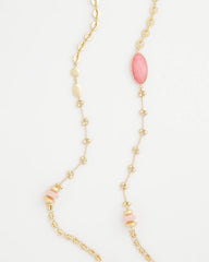 Chico's Sale - Pink Accent Long Single Strand Necklace