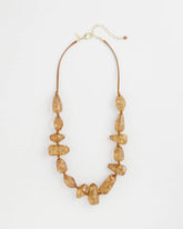 Chico's On Sale - Gold Foil Long Single Strand Necklace