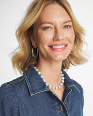 Chico's Online - Short Pearl Blue Necklace