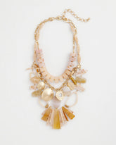 Chico's / Chico's Originals Neutral Stone Bib Necklace