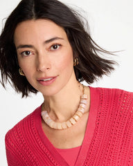 Chico's / Chico's Originals Neutral Stone Bib Necklace