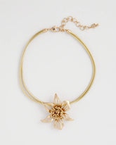 Chico's Gold Flower Pendant Necklace