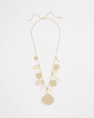 Chico's Discount - Gold Long Single Strand Necklace