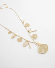 Chico's Discount - Gold Long Single Strand Necklace