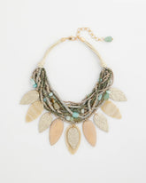 Chico's Sale - Multistrand Wood Petal Necklace