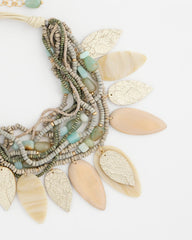 Chico's Sale - Multistrand Wood Petal Necklace
