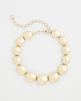 Chico's Outlet - Gold Pebble Collar Necklace