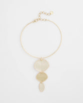Chico's Linear Reversible Pendant Necklace