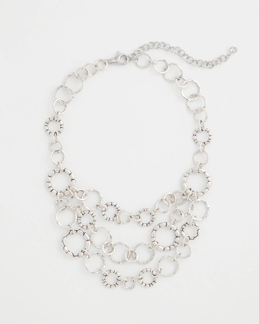 Chico's Sale - Silver Multistrand Bib Necklace