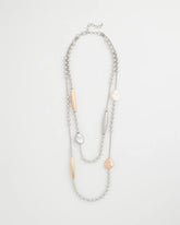 Chico's On Sale - Copper and Silver Double Strand Necklace