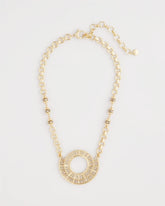Chico's Online - Sparkling Goldtone Circle Pendant Necklace