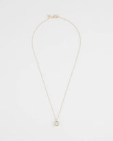 Chico's US - Bezel Set Pendant Goldtone Necklace