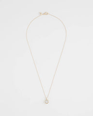Chico's US - Bezel Set Pendant Goldtone Necklace