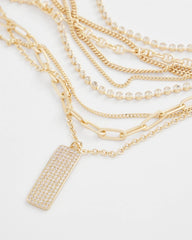Chico's Sale - Convertible Gold Pave Pendant Necklace