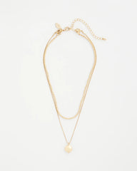 Chico's Outlet - Goldtone Convertible Pendant Necklace