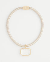 Chico's On Sale - Goldtone Glass Gem Pendant Cord Necklace