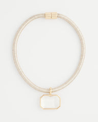 Chico's On Sale - Goldtone Glass Gem Pendant Cord Necklace