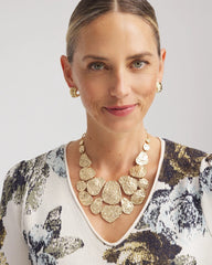 Chico's For Sale - Molten Goldtone Bib Necklace