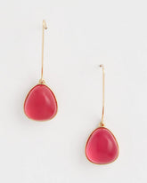 Chico's On Sale - Pink Teardrop Threader Earrings