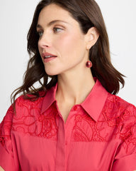 Chico's On Sale - Pink Teardrop Threader Earrings