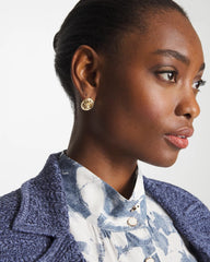 Chico's Outlet - Lucky Coin Flower Stud Earrings