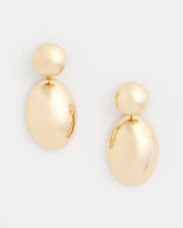Chico's / Gold Oval Drop Earrings