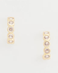 Chico's Discount - Goldtone Crystal Mini Hoop Earrings