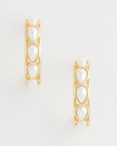 Chico's On Sale - No Droop® Faux Pearl Hoop Earrings