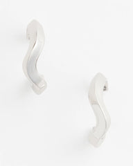Chico's Online - Silver Wavy Hoop Earrings