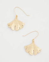 Chico's Discount - Ginkgo Leaf Fishwire Earrings