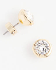 Chico's On Sale - Gold Tone Crystal Stud Earrings