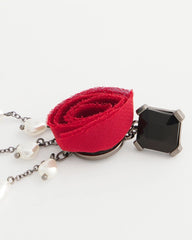 Chico's Outlet - Red Rose Drop Earrings