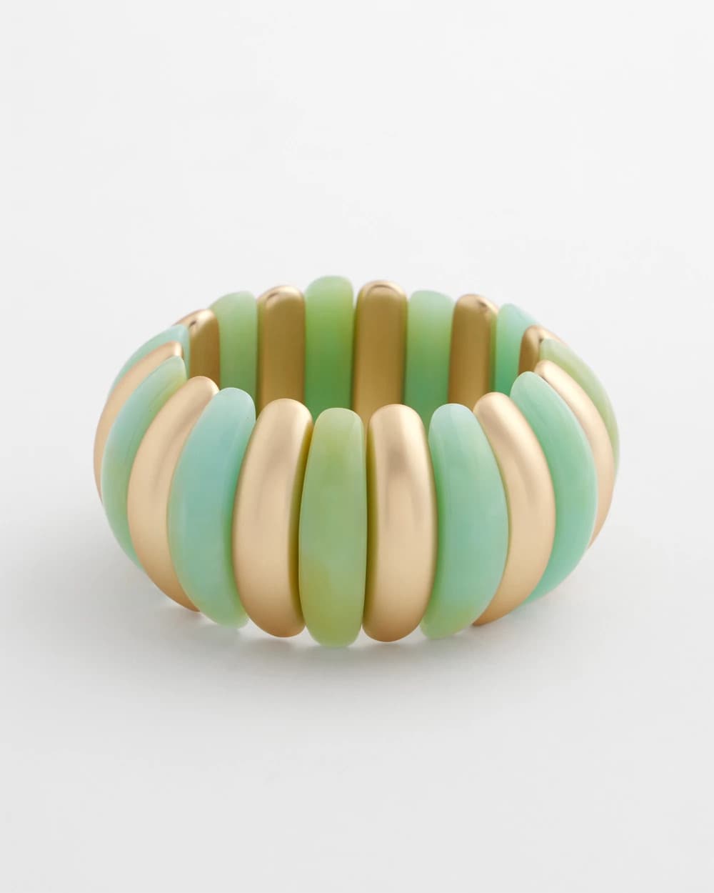 Chico's / Aqua and Gold Stretch Bracelet
