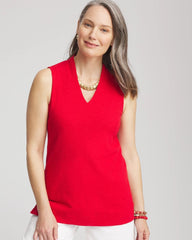 Chico's Online - Textured Sleeveless V-Neck Tunic