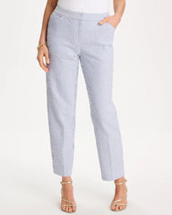 Chico's For Sale - Striped Seersucker Straight Ankle Pants