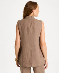 Chico's Online - Long Linen Sleeveless Vest