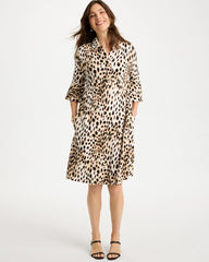 Chico's US - Ponte Knit Flounce Sleeve Dress