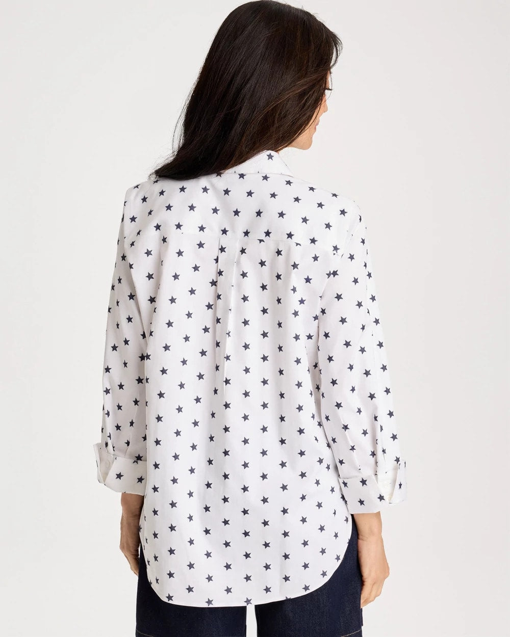 Chico's Sale - No Iron™ Stretch Jacquard Stars Shirt