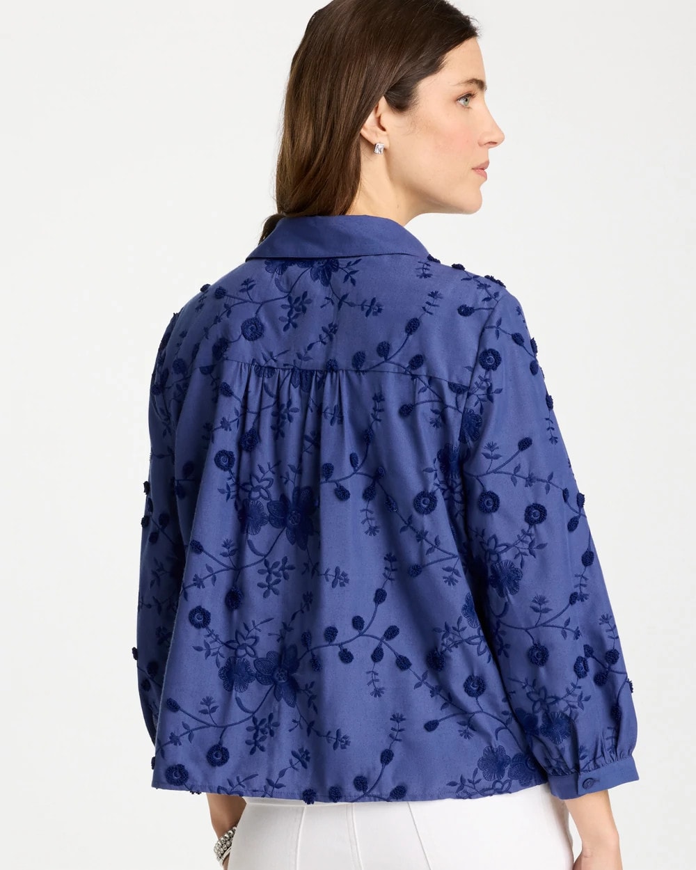 Chico's For Sale - 3D Floral Embroidered Top