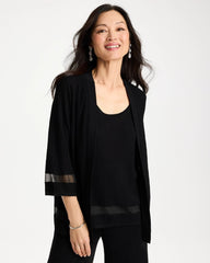 Chico's Outlet - Travelers™ Sheer Stripe Cardigan