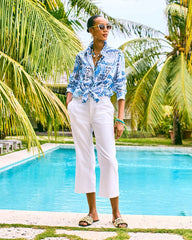Chico's US - Straight Crop White Trouser Jeans