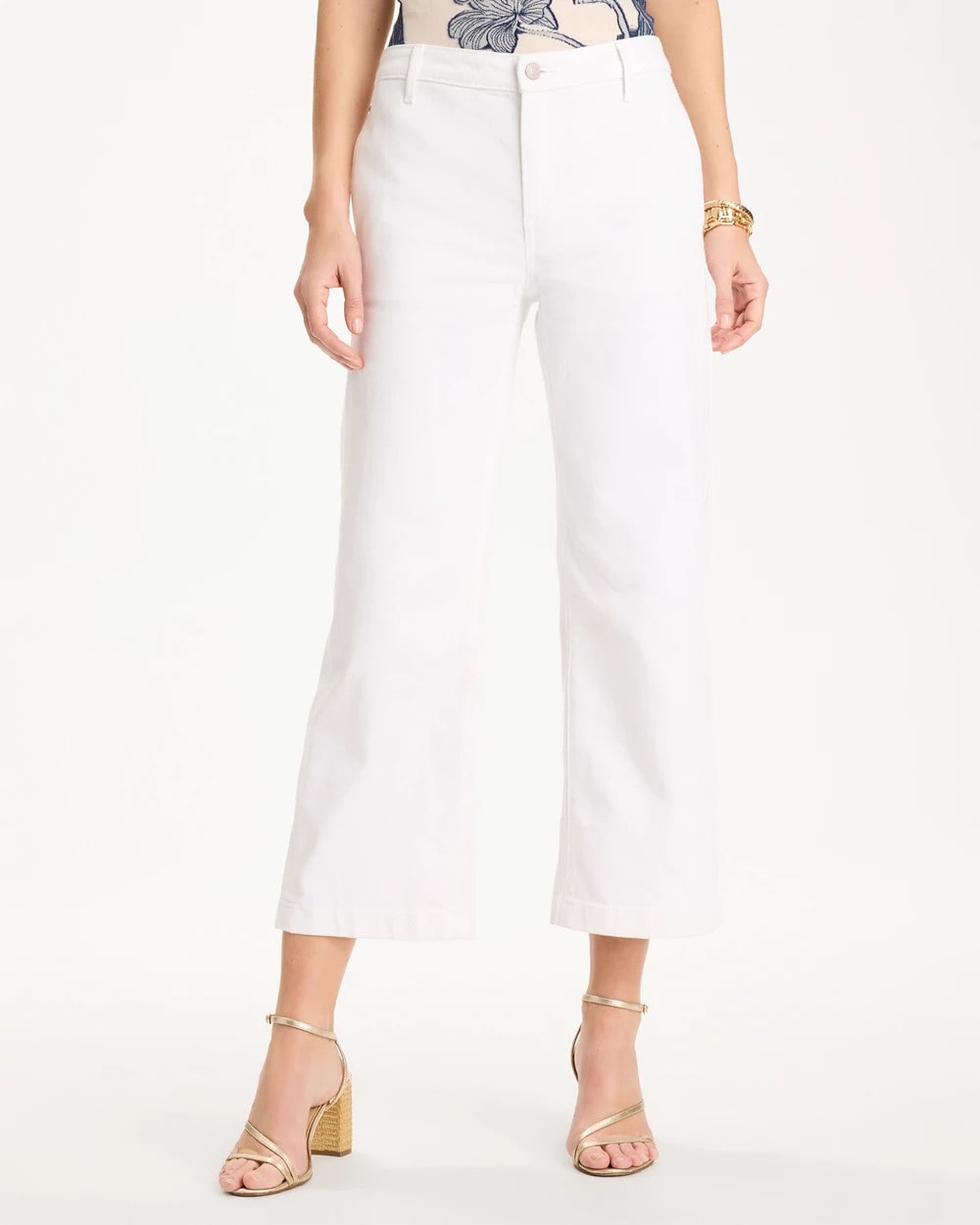 Chico's US - Straight Crop White Trouser Jeans
